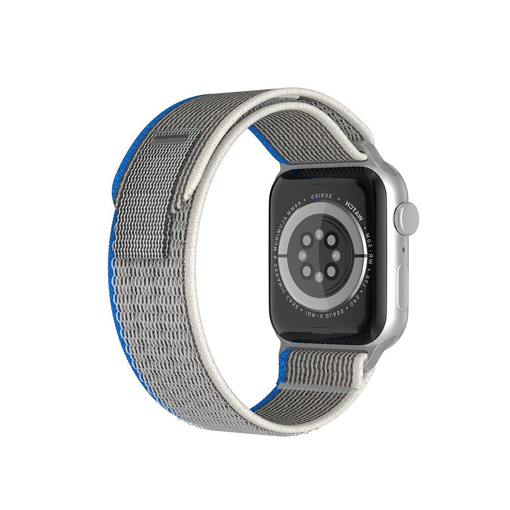 Совместим с Apple Watch Ultra 8, нейлоновая петля Trail подходит для iWatch 42 мм, 44 мм, 45 мм, 49 мм, сменный ремешок для спортивных часов, лента на липучке, запястье