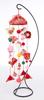 Takagi Fiber Panami Kyoto Chirimen Hanging Decoration Umbrella and Treasure Hanging Kit, Decoration, Red, LH-130
