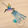 Hummingbirds Wind Bell Painted Crafts Hanging Pendants Bell Beautiful Bird Wind Chime  Home