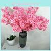 Cherry Artificial Blossom Stems Floral Arrangement Decoration Props Photography