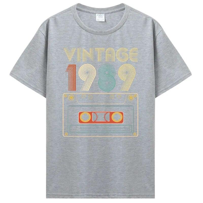 Новая футболка унисекс, винтажная футболка 1985, 1986, 1987, 1988, 1989 годов, женская футболка, унисекс, хлопковые футболки, хип-хоп, Harajuku, уличная одежда, унисекс