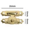 1set Vintage Bronze Hasp Hinge Screws Furniture Cabinet Hinges Mini Cabinet Hinge  Jewelry Box
