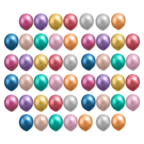 50 шт. латексных шаров, однотонные шары, блестящие шары, шары металлического цвета, 10 дюймов/12 дюймов, праздничные шары оптом для дня рождения, свадьбы, декора