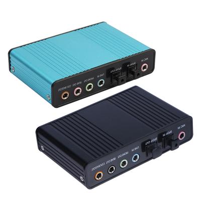 USB 2.0 звуковая карта 6 каналов 5.1 внешняя оптическая звуковая карта SPDIF контроллер CM6206 чипсет для ПК ноутбука настольного планшета