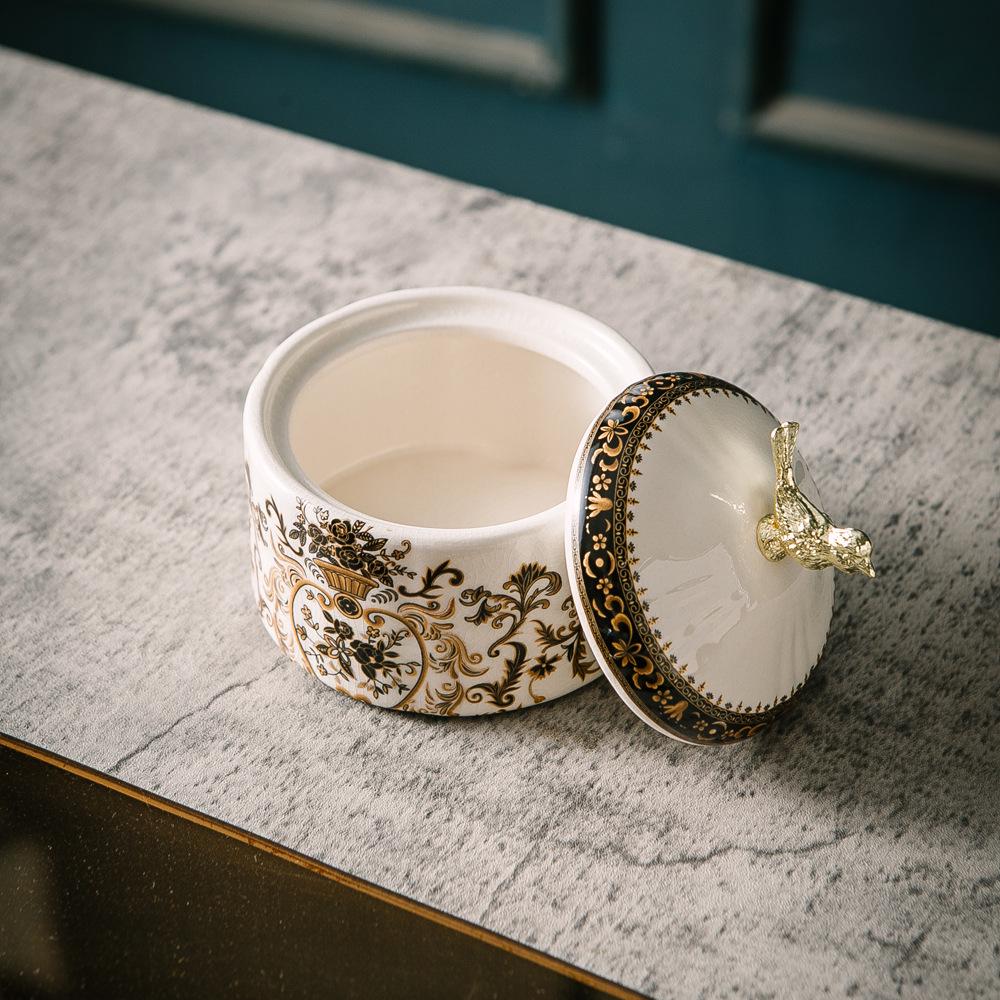 Ретро Керамическая Шкатулка для Украшений в Виде Птицы - Хранение Ожерелий и Колец, Европейский Домашний Декор