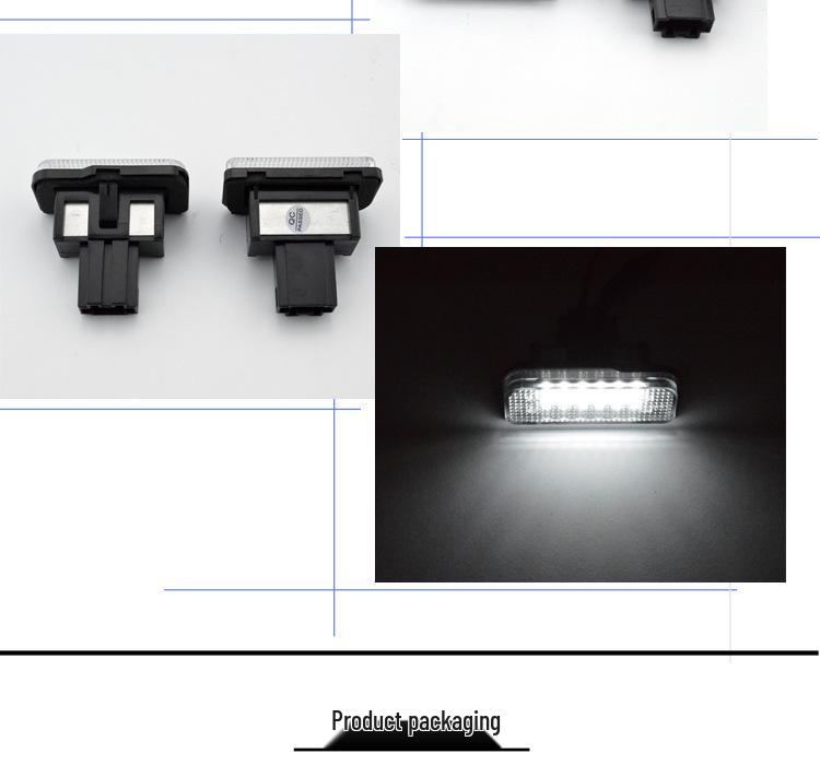 Mercedes-Benz LED License Plate Light for W203/W211/W219/R171 Compatible with Cross-Border Use