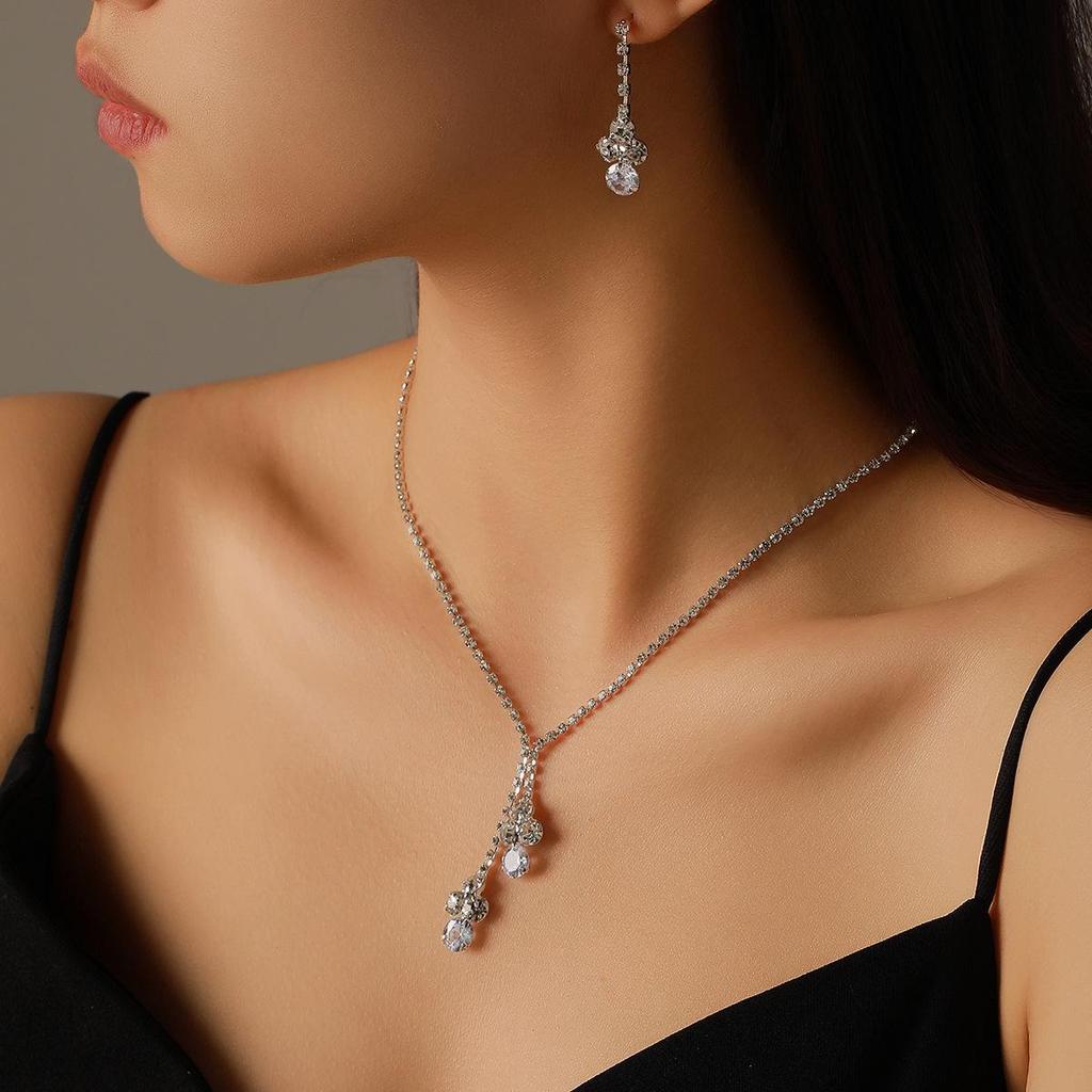 Роскошный набор ожерелий с кисточками из бриллиантов: Элегантная европейская и американская мода