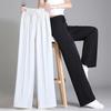 Women's Summer Straight High Waist Trousers Basic Elastic Trousers Women Casual Trousers Loose 5XL Trousers
