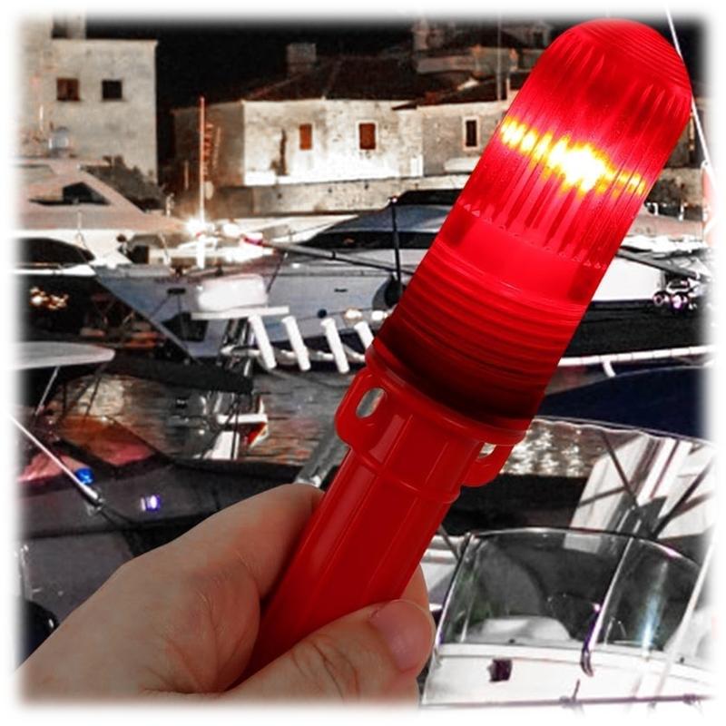 Durability Waterproofed LED Fish Lures Lamp 3V Low Voltages Flash Beacon for Boats Navigations and Fish Luring