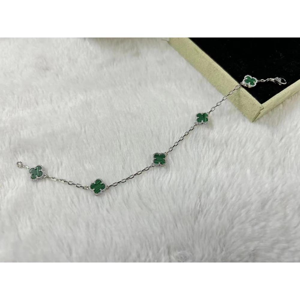 Высококлассный браслет «Четырехлистный клевер», мини-браслет «Шестицветик», браслет из красного халцедона и черного агата, женский браслет