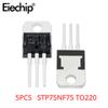 5 шт. STP75NF75 P75NF75 80A 75V TO-220 триодный транзисторный комплект Транзисторы Ассортимент Транзисторный комплект