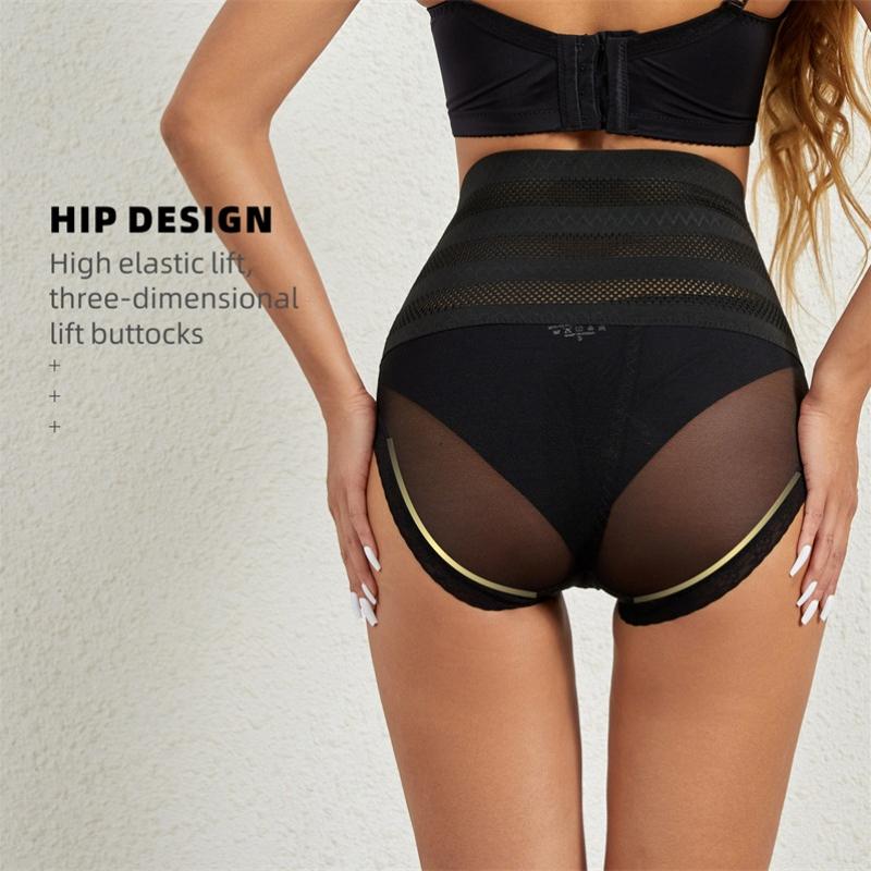 Новый стиль с высокой талией, дышащие утягивающие трусы для живота, послеродовые трусы, утягивающее белье для красоты и подтяжки бедер, корректирующее фигуру