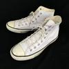 Converse Leather High-cut Sneakers 25.5 US7 off-white(USED)