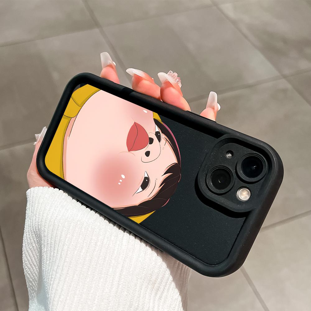 Мягкие силиконовые квадратные лестницы с мультяшным узором, полное покрытие, защита камеры, противоударный чехол для iPhone Infinix Tecno Vivo