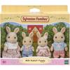 Кукла - SYLVANIAN FAMILIES - Семья кроликов Крем - Шарнирная и тщательно одетая
