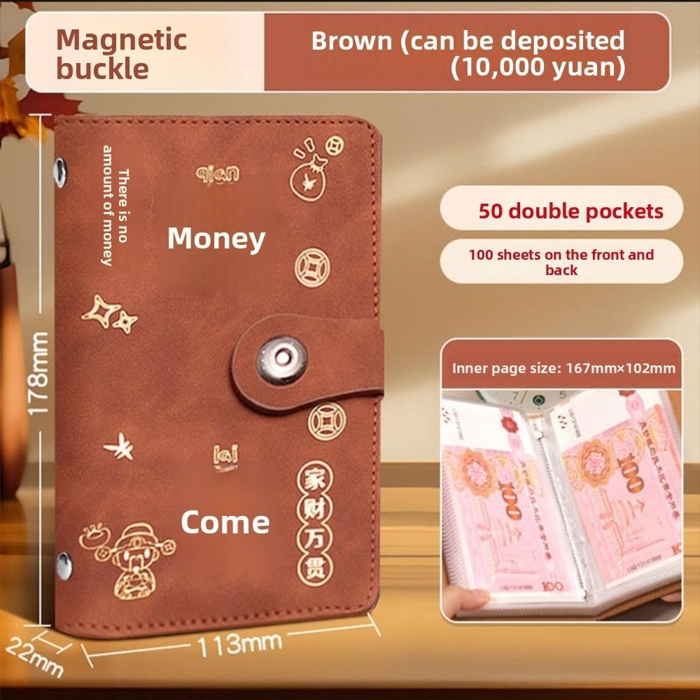 Large Capacity 50 Envelopes Money Saving Challeng Waterproof Savings Challenges Sheets