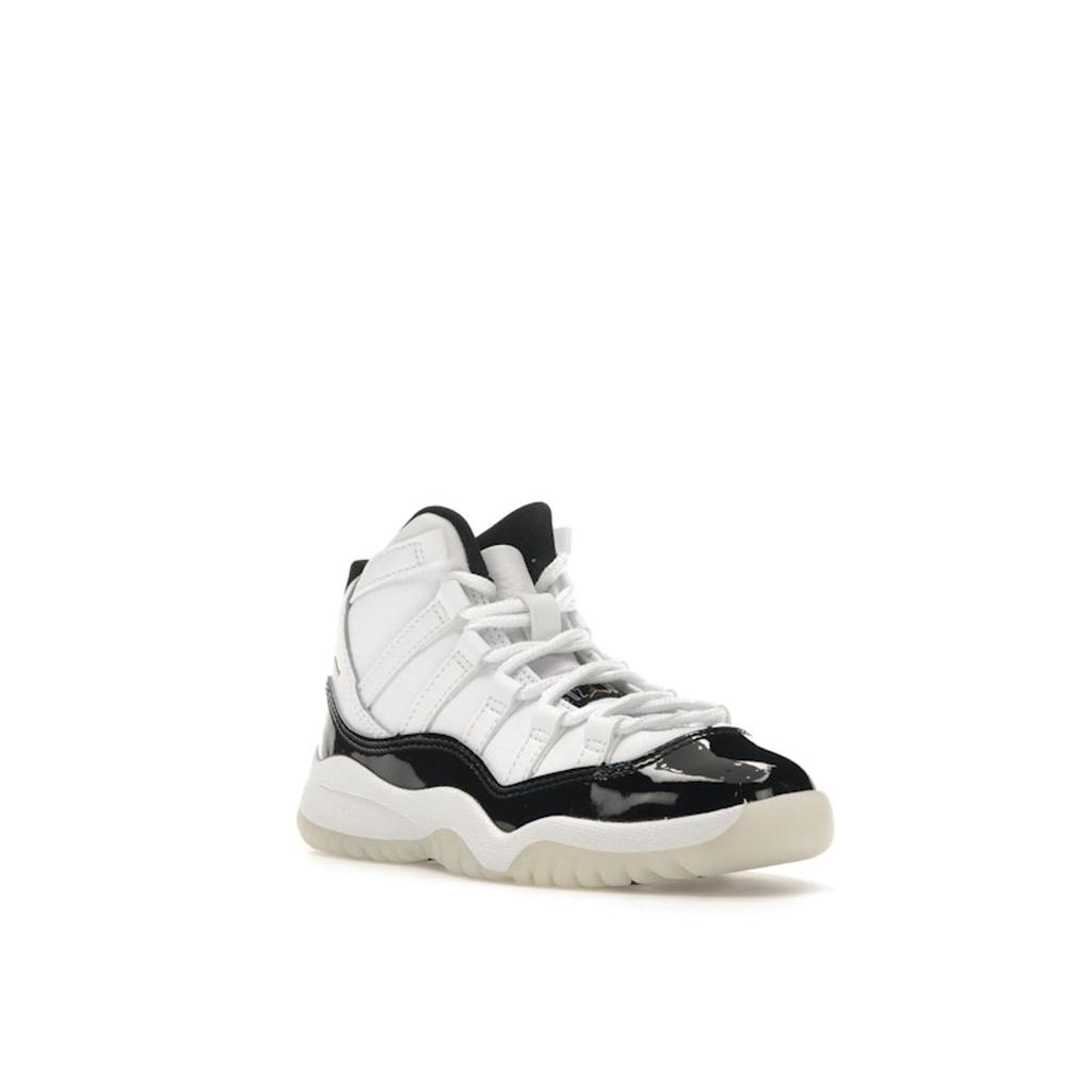 Air Jordan 11 Retro PS Gratitude / Defining Moments Kids Sneakers White Black Metallic-Gold 378039-170