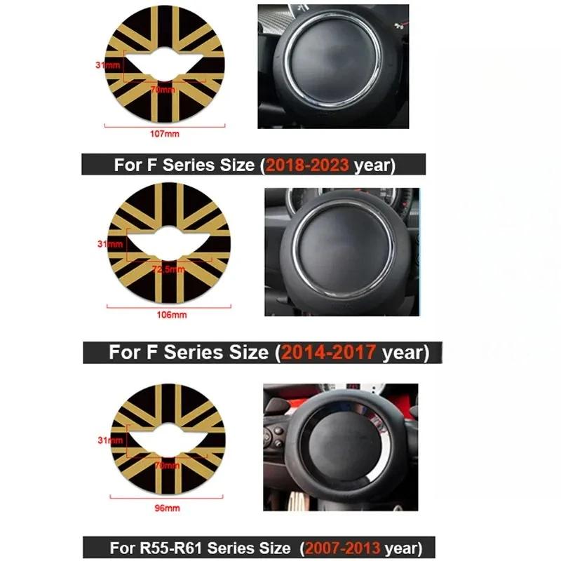 Italy Super Suede Car Steering Wheel Stickers For Mini Cooper R56 R61 F56 F60 F66 J01 J05 U25 R50 R53 Car Interior Accessories