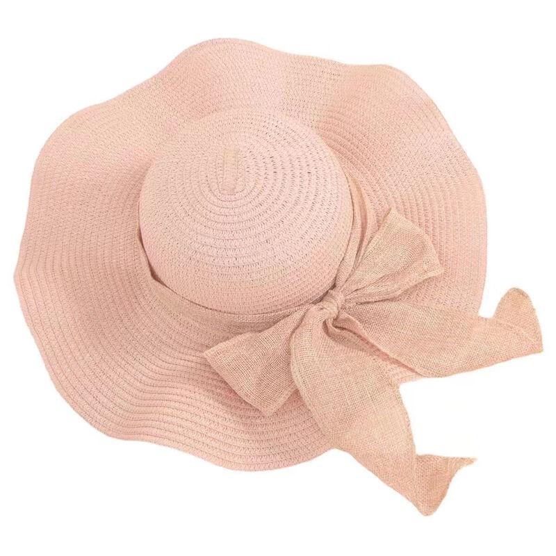 Three Dolphins Women's Wide-Brim Summer Straw Hat