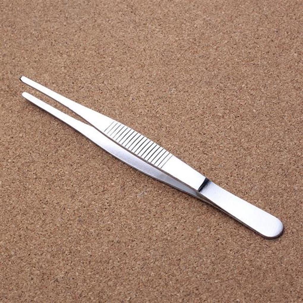 Stainless steel beauty tweezers, 10 pieces
