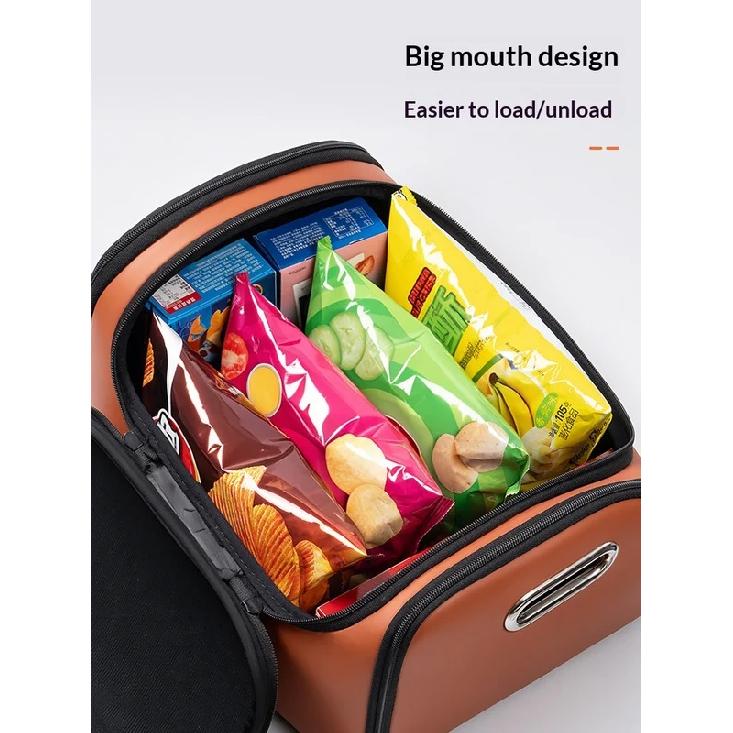 For Seat leon Car Trunk Organizer Storage Box Seat Multifunctional Storage Bag with Built-in Pocket Auto Interior Accessories