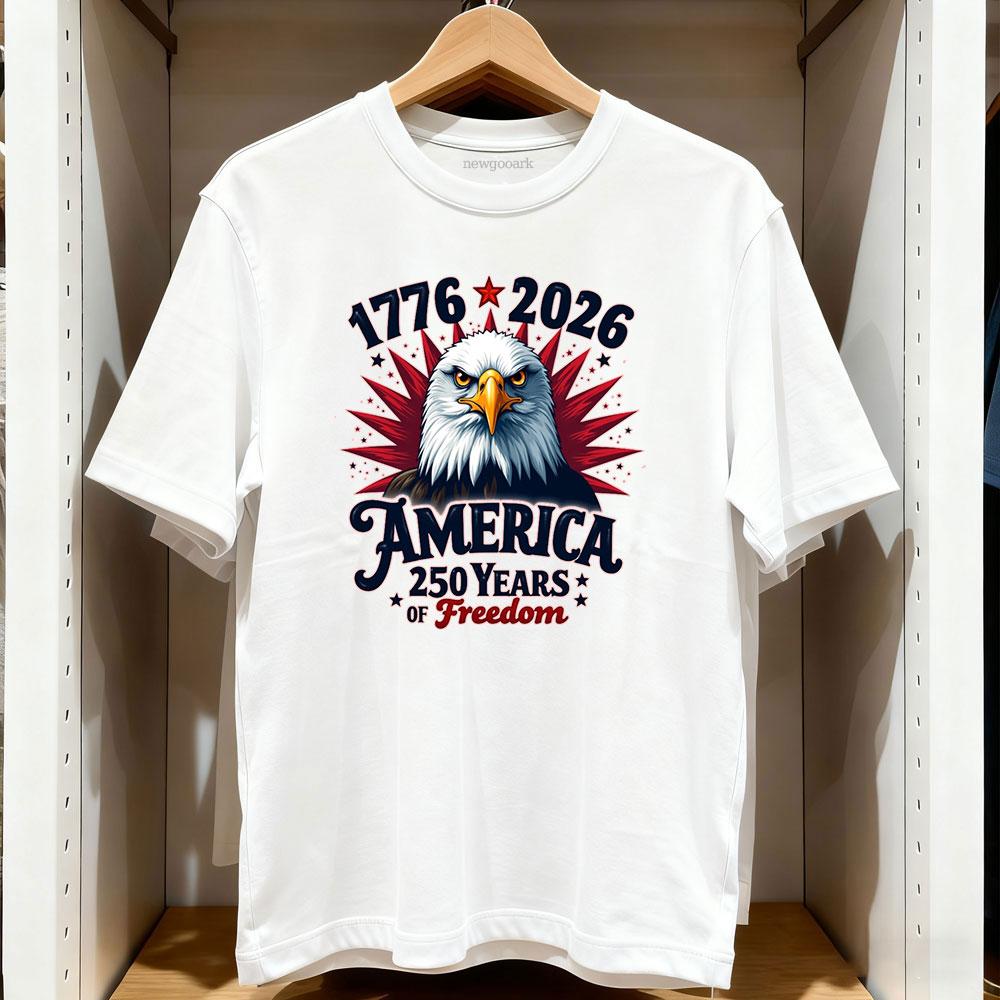 America 250th Anniversary Epic US Flag Freedom Classic TShirt Women Unisex Casual cotton graphic t shirts Creative streetwear
