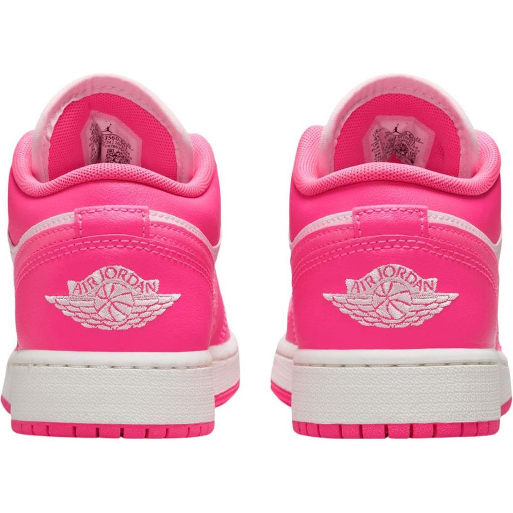 Air Jordan 1 Low GS День святого Валентина Детские кроссовки Розовый Розовый-Пена Гипер-Розовый 553560-661