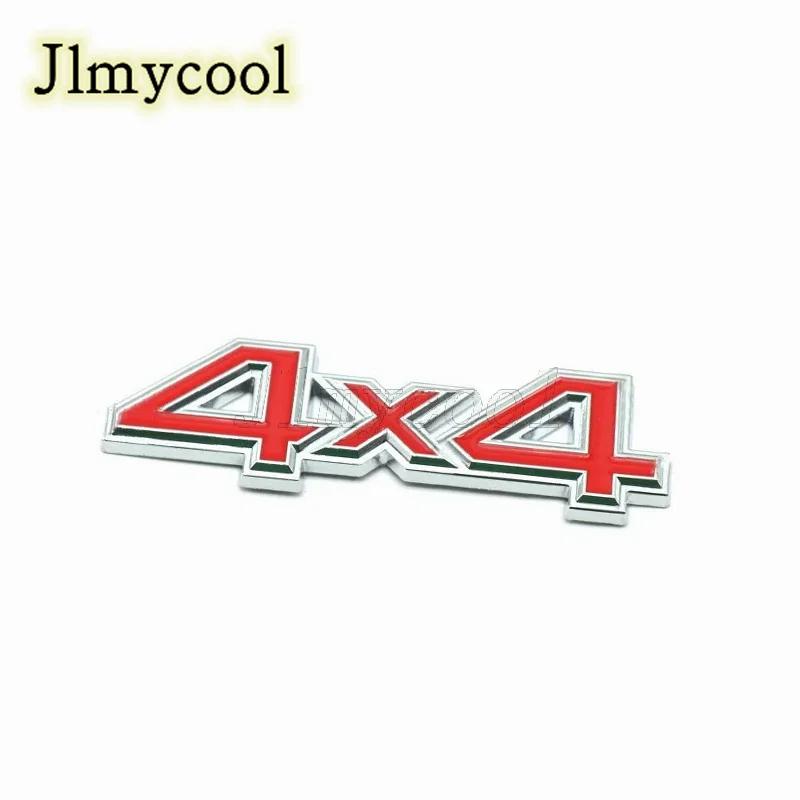 3D Metal Black Silver Red 4X4 Emblem Car Fender Badge Trunk Decal For 4X4 Sticker Auto Parts
