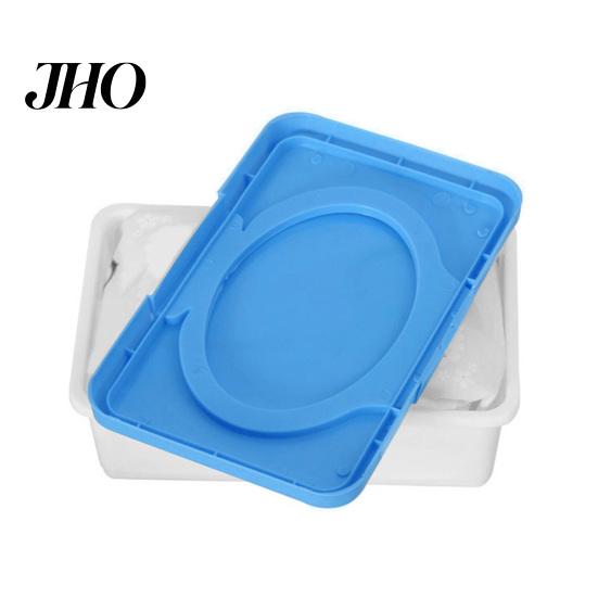 Large Capacity Wet Tissue Holder Dustproof Simple Appearance Durable 80Pcs Wipe Box for Home Storage