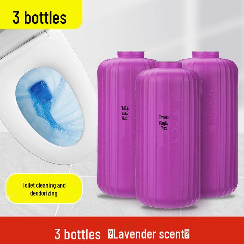 Набор из 3 антибактериальных средств для чистки унитаза: Мощная дезодорация, ароматное удаление накипи, длительный устранитель запаха