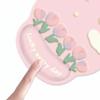 Non-Slip Tulip Mouse Pad Rubber Base Hand Support Wrist Rest Mouse Pad Thickened Ergonomic Mouse Wrist Rest Office Worker