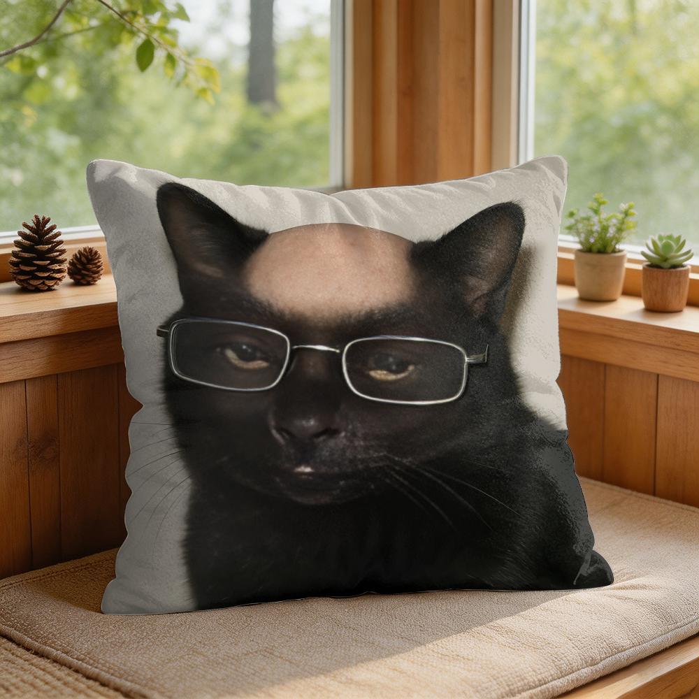 Abstract Ugly Animal Funny Cute Cushion Cover Square Short Plush Pillow Case Living Room Sofa Home Decor Funda X
