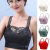 Женский бюстгальтер с широкими бретелями, ажурный цветочный узор, кружевной бесшовный бандо