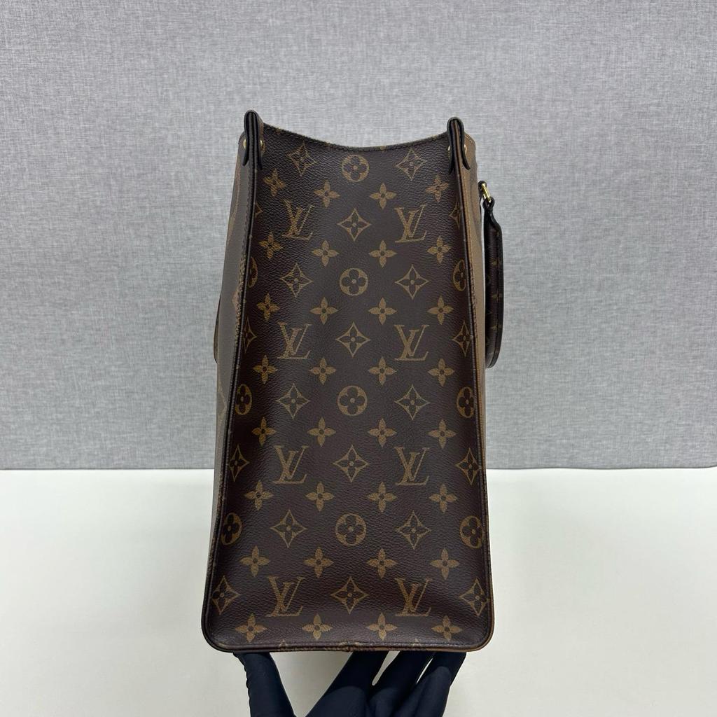 [Б/У] Louis Vuitton Onthego GM 'Коричневый канвас Monogram/Коричневый канвас Monogram Reverse' - Отличное состояние #7U1IG8