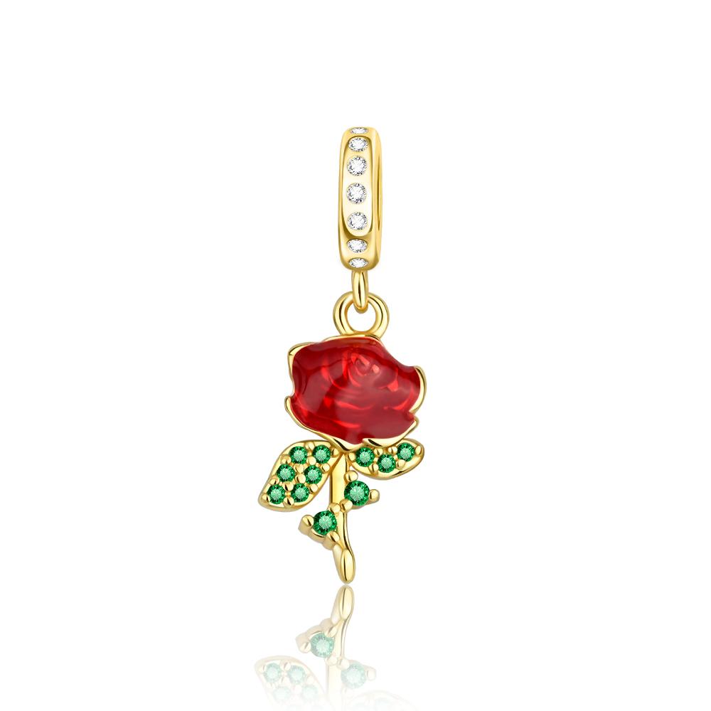 Colorful 925 Silver Butterfly Loves Flowers Beads & Beetle & ladybug Dangle Charm Fits Bracelet Exquisite Pendant Gifts