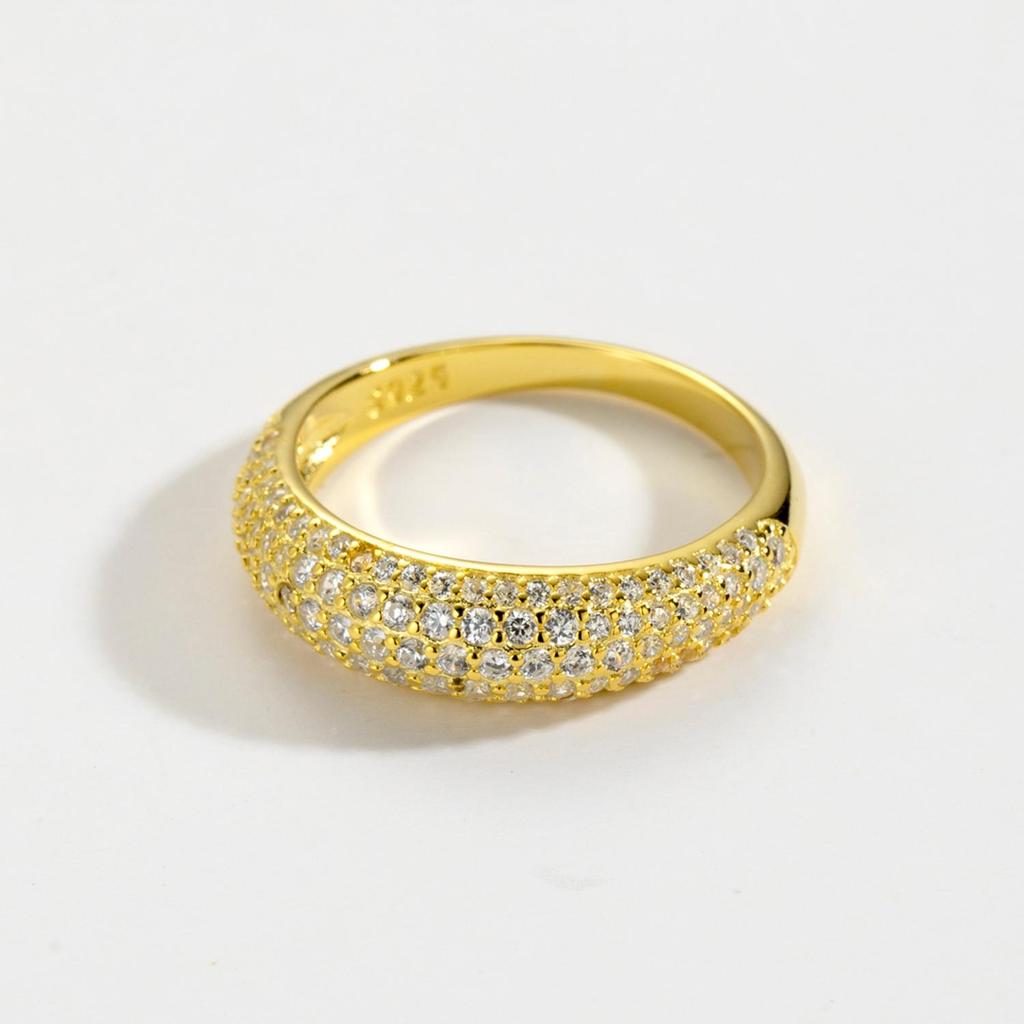 ANDYWEN Новое женское роскошное кольцо из стерлингового серебра 925 пробы с цирконием CZ Pave, ювелирные изделия для свадебной вечеринки, блестящие толстые драгоценности