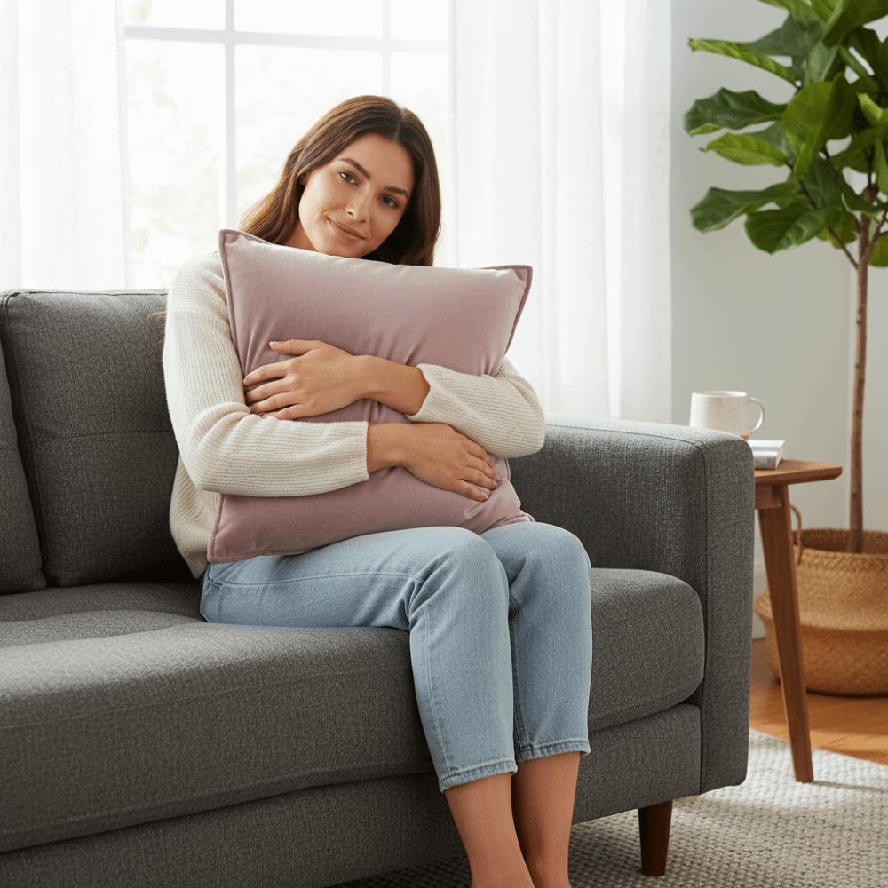 Nordic Style Cushion Cover Solid Color Sofa Pillowcase Velvet Throw Pillow Cover Living Room