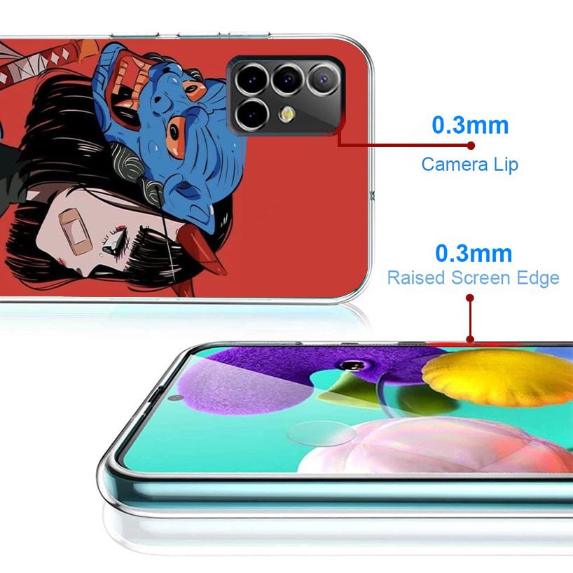 Чехол для телефона в японском стиле с аниме-девушкой для Samsung Galaxy A17 A16 A15 A14 A13 A57 A56 A55 A54 A53 A37 A36 A35 A34 A33 A26 A25 A24