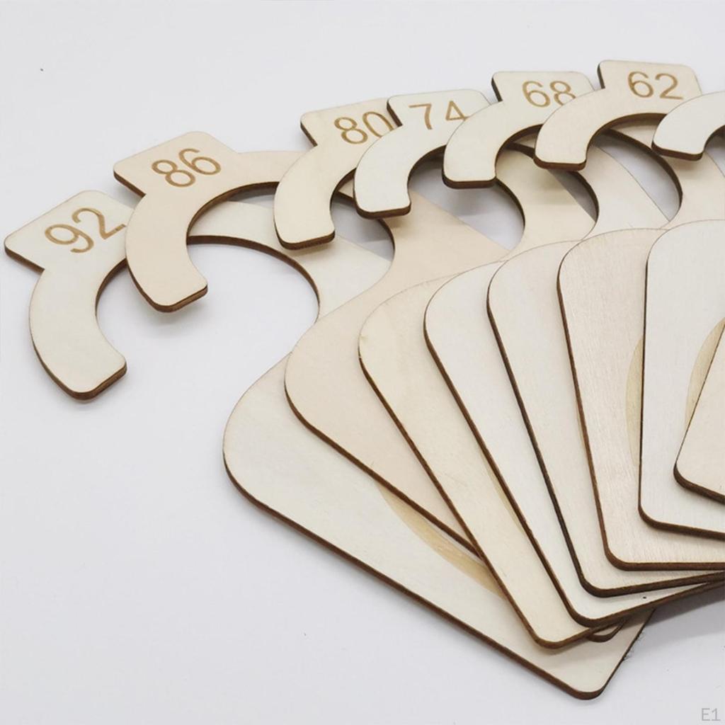 8x перегородок для детского шкафа, органайзер для возраста, деревянная одежда «сделай сам», размер одежды, сортировка одежды