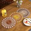 Light Luxury Embroidery Luxurious Circular Dining Mat Table Mat Plate Mat, Vase Mat Table Lamp Mat Cup Mat Jewelry Mat Home Retro Anti Scald Mat