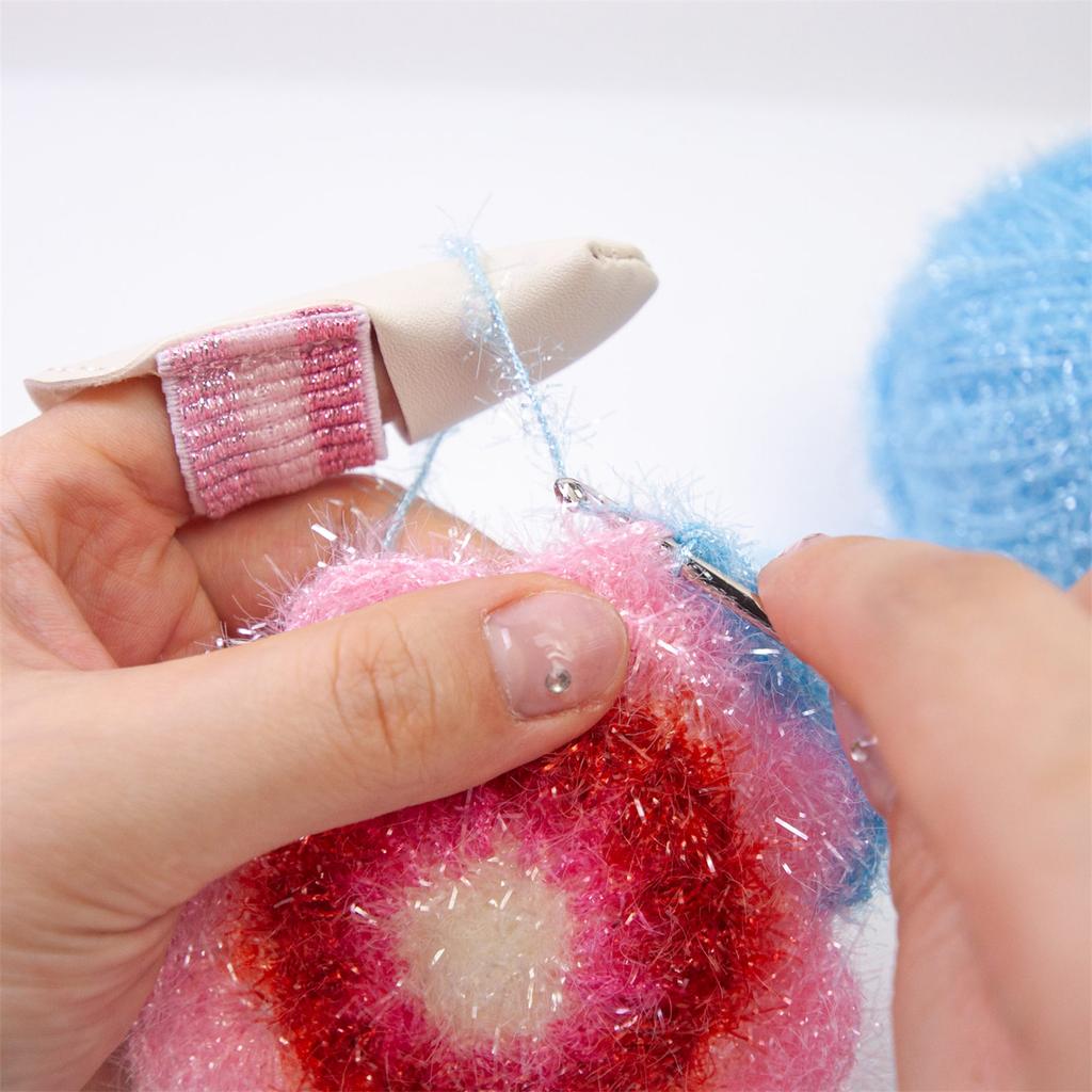 1 пара наперстков для вязания, кожаные наперстки, наперстки для вышивки крючком, наперстки для рукоделия