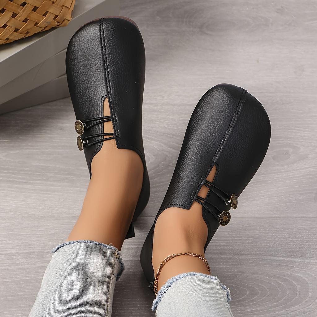 Women's Fashion Solid Color Flat Shoes Lightweight & Comfortable Casual  Shoes