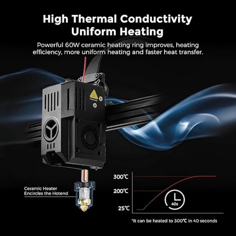 Creality Ender 3 V3 KE Ceramic Hotend Kit 300°C High Temperature Heating Block Extruder Hot End for K1/K1 Max