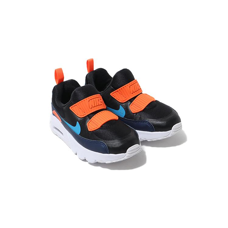 Nike Кроссовки Air Max 90 для детей Черно-оранжево-синие для детей от 3 до 7 лет 881927-020