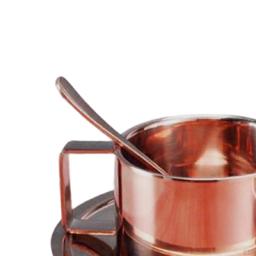 Небьющийся капучино с двойными стенками, блюдцем и ложкой для кофе