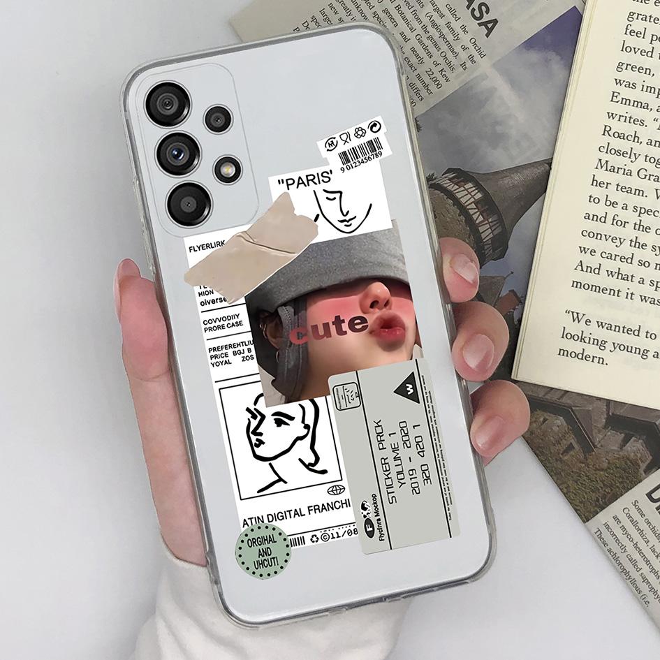 Чехол для телефона Samsung Galaxy F12 F13 F22 F23 A52 A23 A33 A72 A10, модный защитный мягкий силиконовый чехол для девочек для Samsung C5 7 8 9, бамперы для телефонов