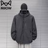 Maoren Men's Spring Autumn Outdoor Hooded Jacket