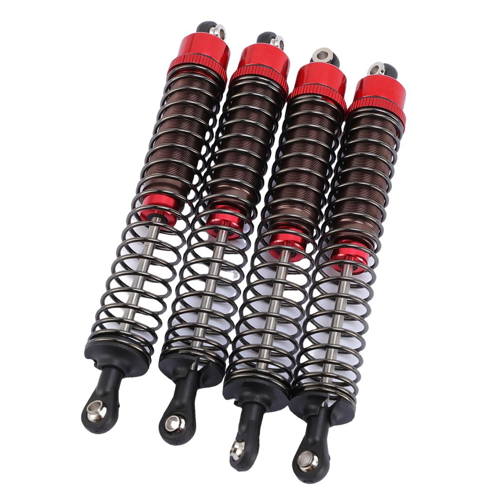 4PCS Oil Pressure Shock Absorbers Aluminum Alloy Model Vehicle Shock Damper Kit for 1 10 Scale RC Car 120mm Red