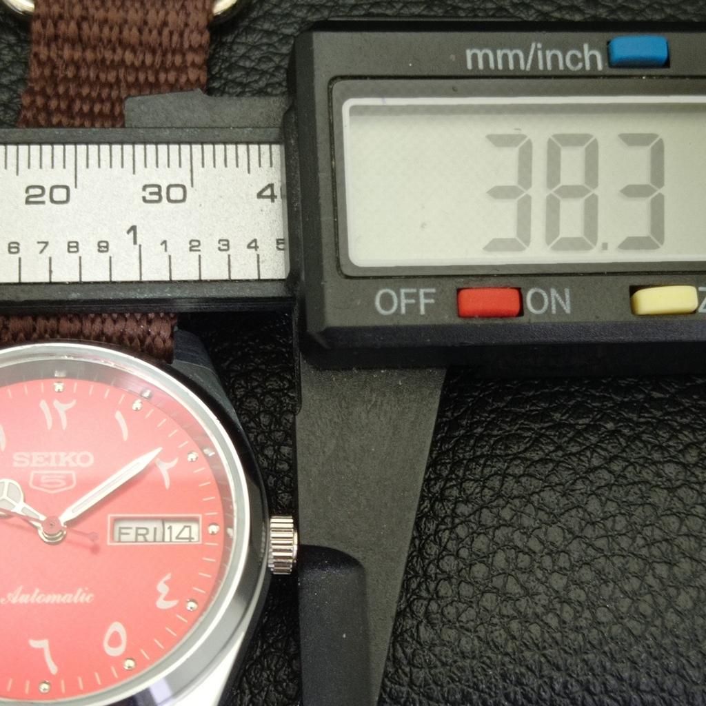 JAPAN VINTAGE REFURBISHED SEIKO 5 AUTOMATIC 6309A MENS RED DIAL WATCH a441267-4 Sk-a441267