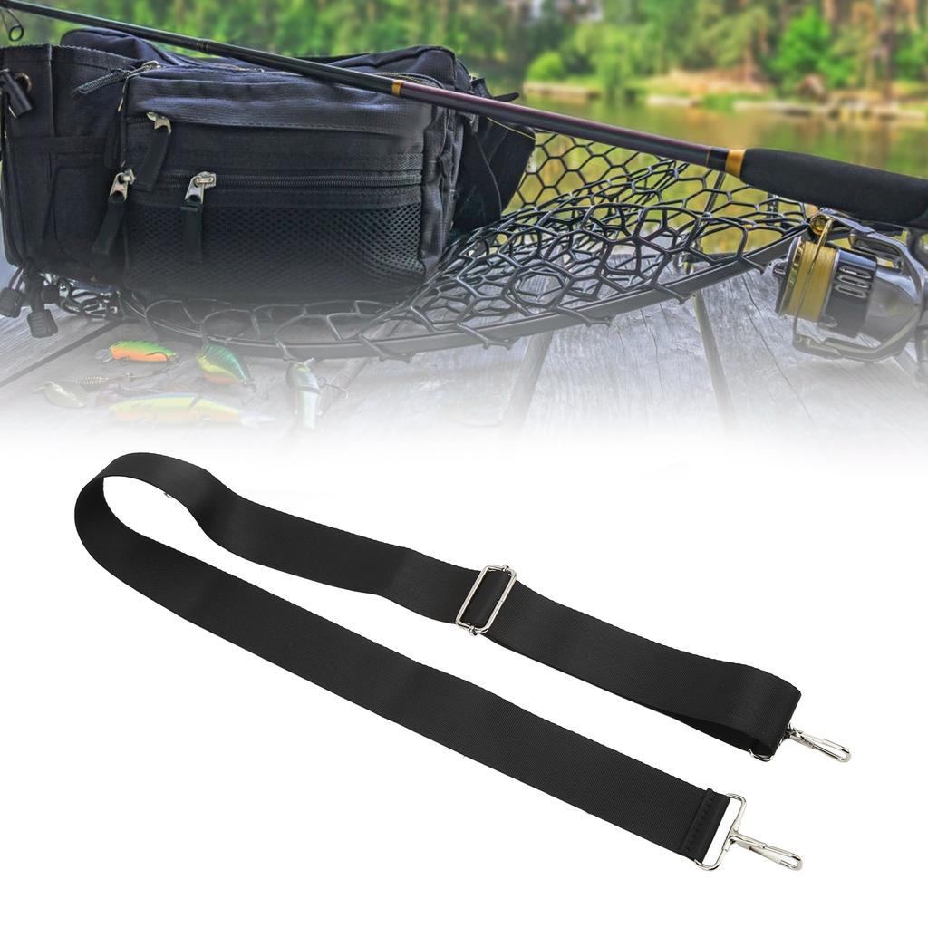 1 м регулируемый ремень для сумки на плечо из нейлона с двойной пряжкой, противоскользящий ремень для компьютерной сумки, черный